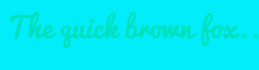 Image with Font Color 00E0BC and Background Color 00EDF9